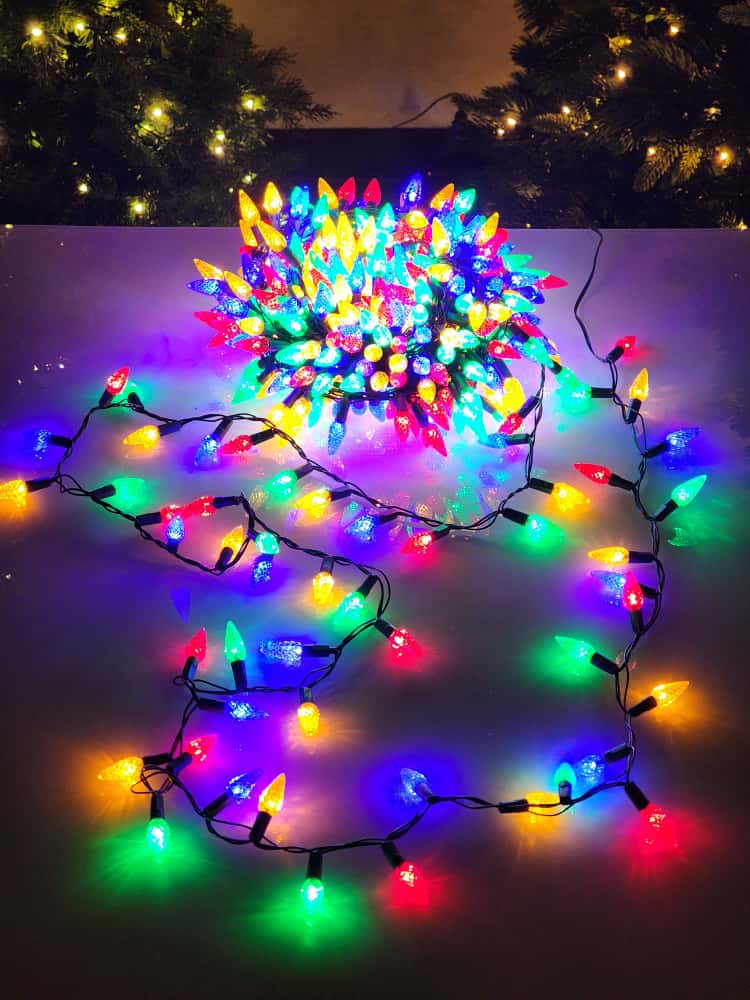 PISCA CORDÃO LUZ AMERICANA 500 LÂMPADAS 20 METROS COLORIDO 8 FUNÇÕES BIVOLT