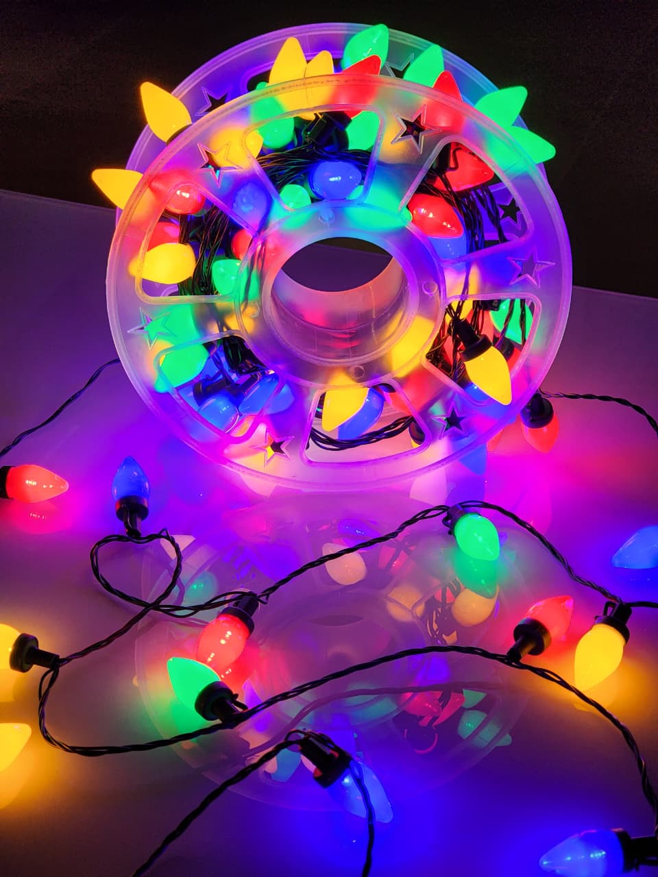 PISCA CORDÃO LUZ AMERICANA COLORIDA 100 LÂMPADAS 15 METROS BIVOLT